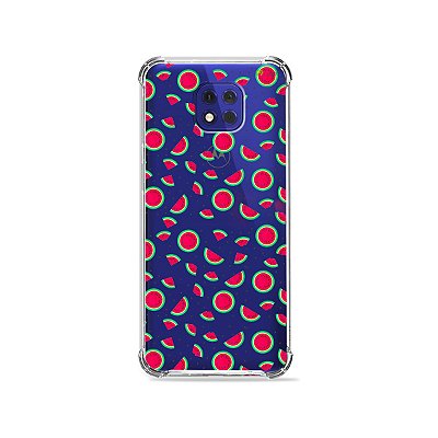 Capa (Transparente) para Moto G10 Play - Mini Melancias