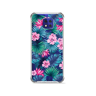 Capa (Transparente) para Moto G10 Play - Tropical