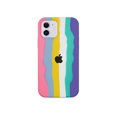 Silicone para iPhone 11 - Listras Candy 