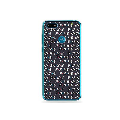 Capa para Moto E6 Play - Friends Letter