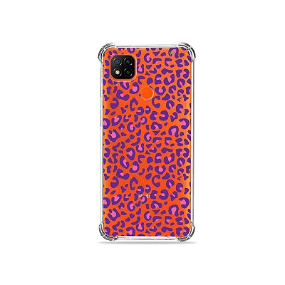 Capa (Transparente) para Redmi 9C - Animal Print Purple