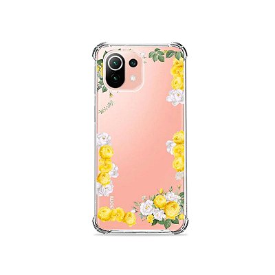 Capa (Transparente) para Xiaomi Mi 11 Lite - Yellow Roses