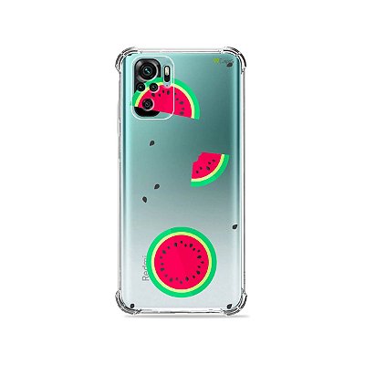 Capa (Transparente) para Xiaomi Redmi Note 10 4G - Melancias