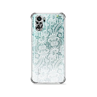 Capa (Transparente) para Xiaomi Redmi Note 10 4G - Rendada