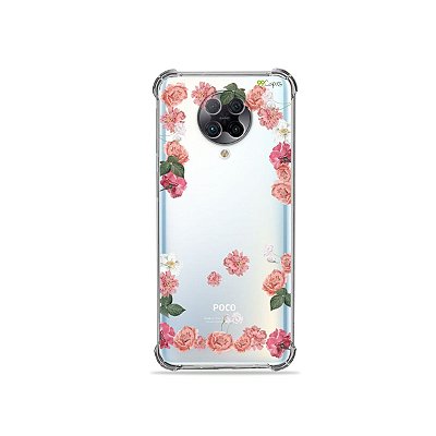 Capa (Transparente) para Xiaomi Poco F2 Pro - Pink Roses