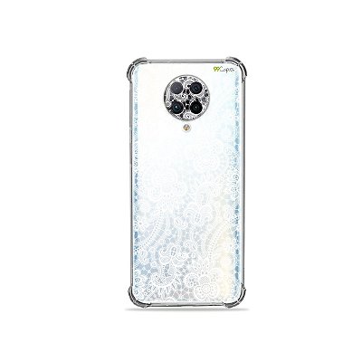 Capa (Transparente) para Xiaomi Poco F2 Pro - Rendada