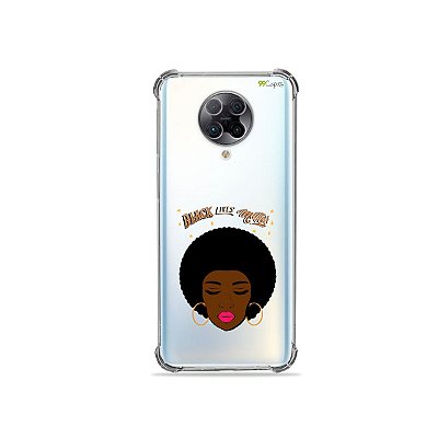 Capa (Transparente) para Xiaomi Poco F2 Pro - Black Lives