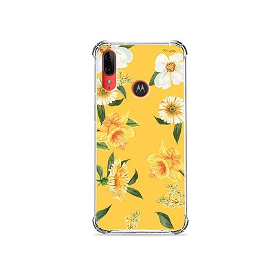 Capa para Moto E6 Plus - Margaridas