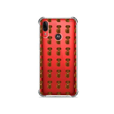 Capa (Transparente) para Moto E6 Plus - Golden