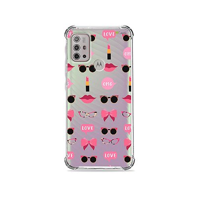 Capa (Transparente) para Moto G20 - Girls