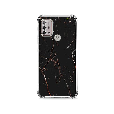 Capa para Moto G20 - Marble Black