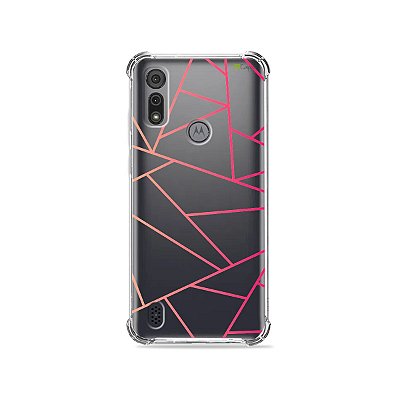 Capa (Transparente) para Moto E6I - Abstrata