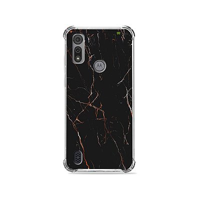 Capa para Moto E6I - Marble Black