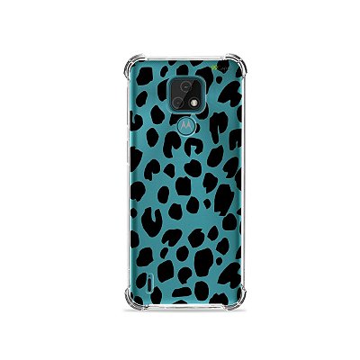 Capa (Transparente) para Moto E7 - Animal Print Basic