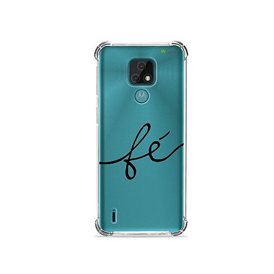 Capa (Transparente) para Moto E7 - Fé