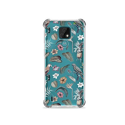 Capa (Transparente) para Moto E7 - Sweet Bird