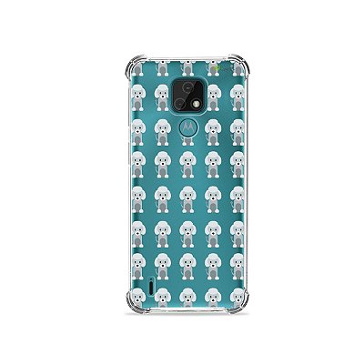 Capa (Transparente) para Moto E7 - Poodle