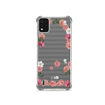 Capa (Transparente) para LG K42 - Pink Roses