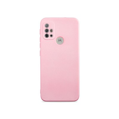 Silicone Case Rosa Claro para Moto G30