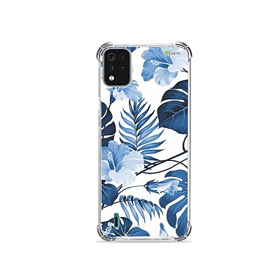 Capa para LG K42 - Flowers in Blue