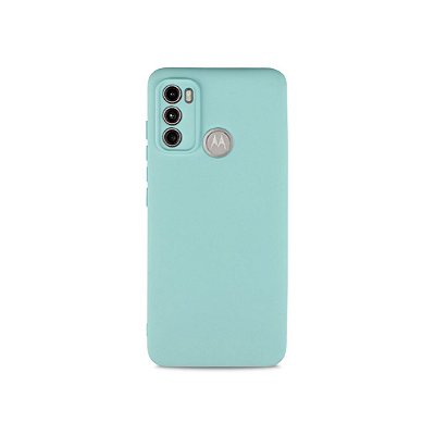 Silicone Case Azul Claro para Moto G40 Fusion