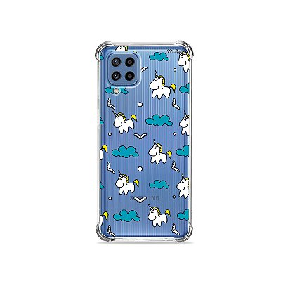 Capa (Transparente) para Galaxy M62 - Unicórnios