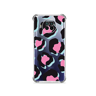 Capa para Mi 10T Lite - Animal Print Black & Pink