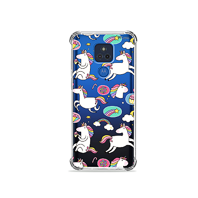 Capa para Moto G Play - Unicórnios Felizes