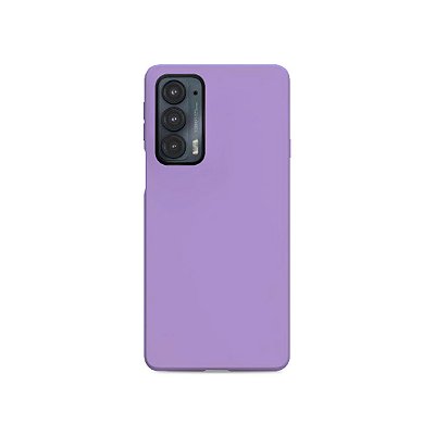 Silicone Case para Moto Edge 20 - Lilás