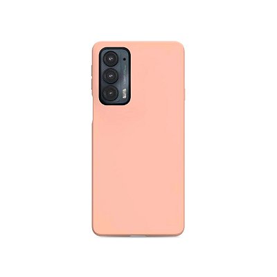 Silicone Case para Moto Edge 20 - Rosa Claro