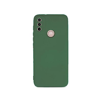 Silicone Case para Moto E20 - Verde