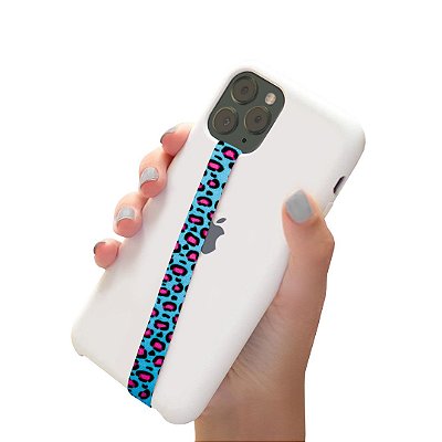 Salva Celular Animal Print Black & Pink - 99Capas