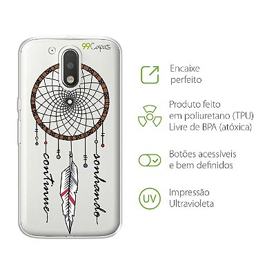 Capa para Moto G4 Plus - Continue Sonhando