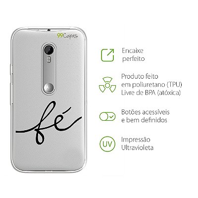 Capa para Moto G3 - Fé