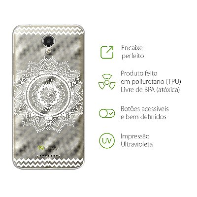 Capa para Lenovo Vibe B - Mandala Branca