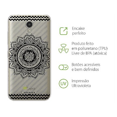 Capa para Lenovo Vibe B - Mandala Preta