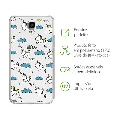 Capa para LG X Screen - Unicórnio