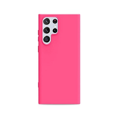 Silicone Case para Galaxy S22 Ultra - Rosa Pink