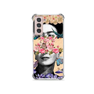 Capa para Galaxy M - Frida e Flores