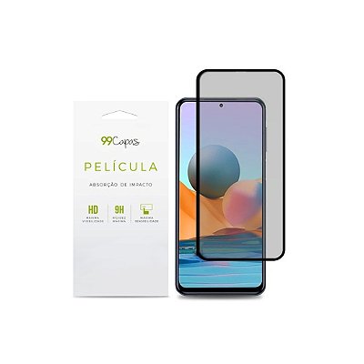 Película de Privacidade (3D de Vidro) para Redmi Note 10 Pro