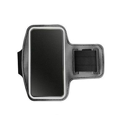 Braçadeira Esportiva de Neoprene Preta para Galaxy S22 Ultra