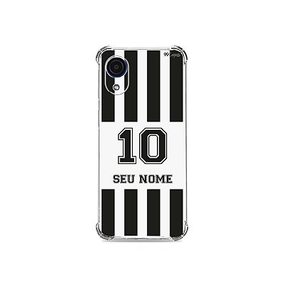 Capinha para Galaxy A - Preto e Branco com nome e número personalizado