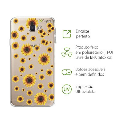 Capa para Galaxy J5 Prime - Girassóis