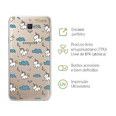 Capa para Galaxy J5 Prime - Unicórnio