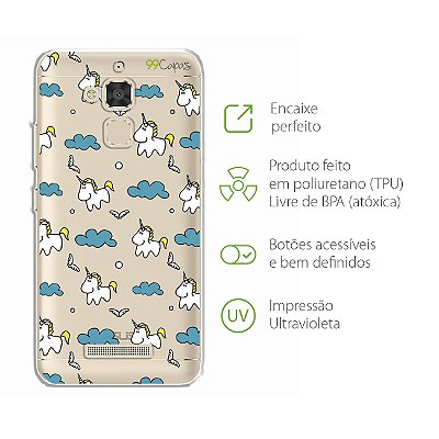 Capa para Zenfone 3 Max - 5.2 Polegadas - Unicórnio