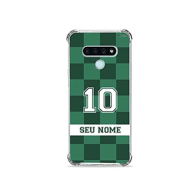 Capa para LG - Verde e Branco com nome e número personalizado