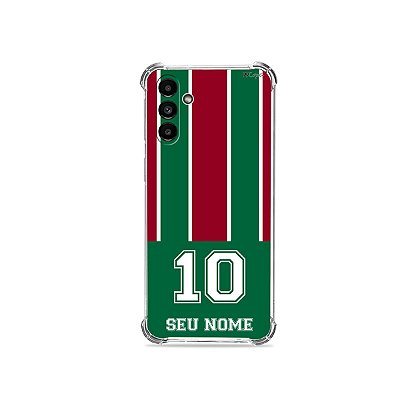 Capa para Motorola - Vermelho e Verde com nome e número personalizado