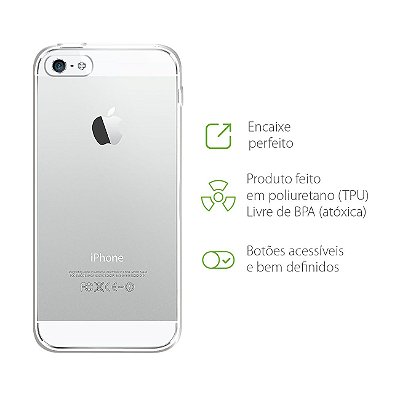 Capa Transparente para iPhone 5/5s/SE