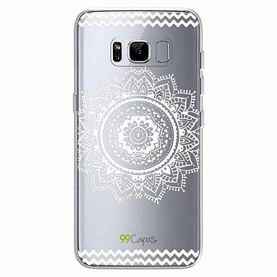 Capa para Galaxy S8 - Mandala Branca