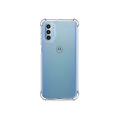 Capa Transparente Anti-Shock para Moto G82 (com proteção de câmera)